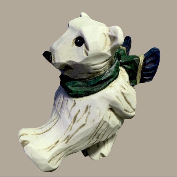 Retired Hand Painted Vtg 2001 David Frykman Polar Bear Figurine #DF2053 "Tundra" - Picture 5 of 9